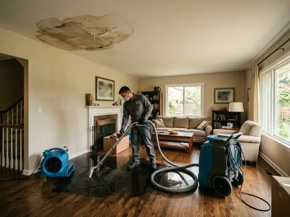 attic-pipe-burst-ceiling-drip-008 — frequently asked questions, Water Damage Restoration & Carpet Care in Trail Creek, IN